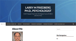 Desktop Screenshot of drlarryfriedberg.com