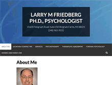 Tablet Screenshot of drlarryfriedberg.com